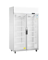 Double Glass Door Upright Display Fridge LC-1000FS