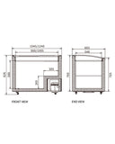 Two Sliding Glass Lids Dual Temperature Chest Freezer SD/SC-258YH - 2