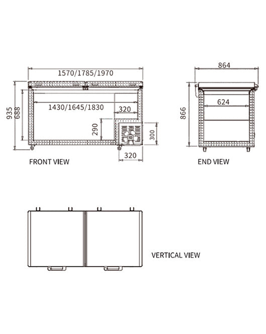 Commercial Chest Freezer BD/BC-708 - 2
