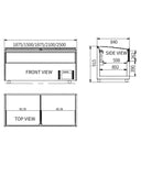 Modular Supermarket Island Freezer CQT-21L - 2