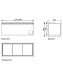 Modular Supermarket Island Freezer CQS-21L - 2