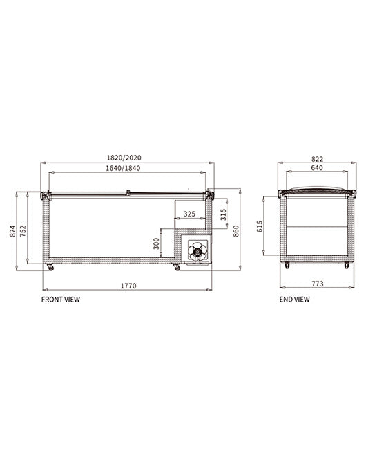 Supermarket Island Freezer SD/SC-2000RS - 2