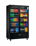 Double Glass Door Display Fridge LC-1200FX（Black） - 4