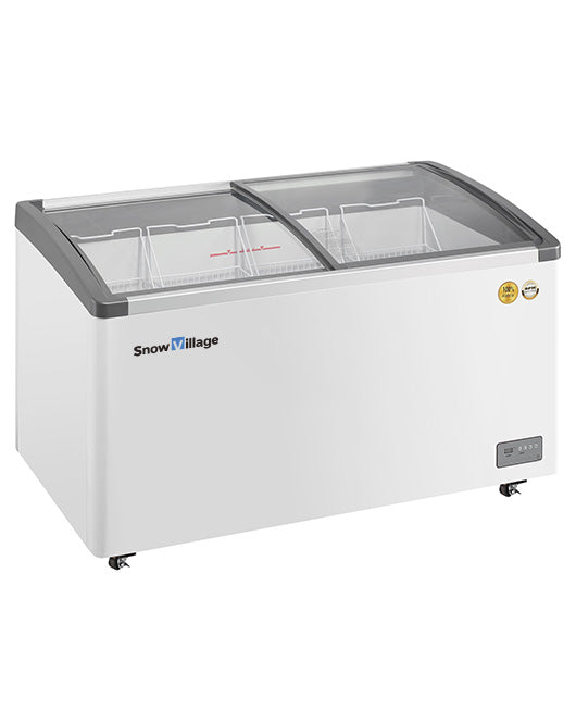 Two Sliding Glass Lids Dual Temperature Chest Freezer SD/SC-328Y