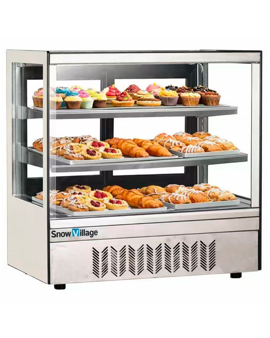 Square Glass Chilled Counter-Top Food Display DG-TZ700 - 2