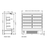 Supermarket Vertical Display Chiller XC-ZL-10-A/770 - 2